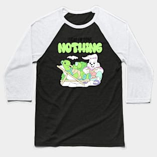 Today I'm Doing Nothing Turtle Baseball T-Shirt